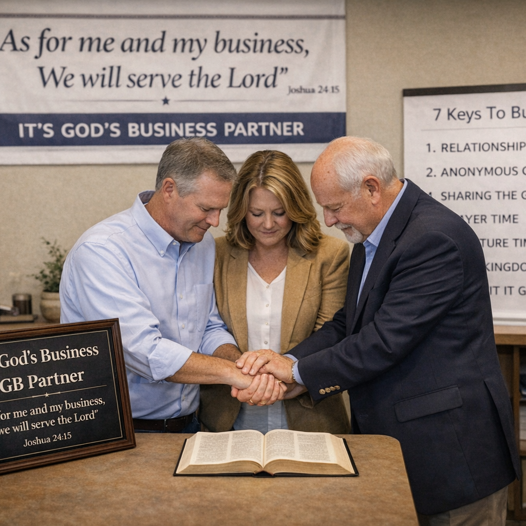 Dedicating business to God.